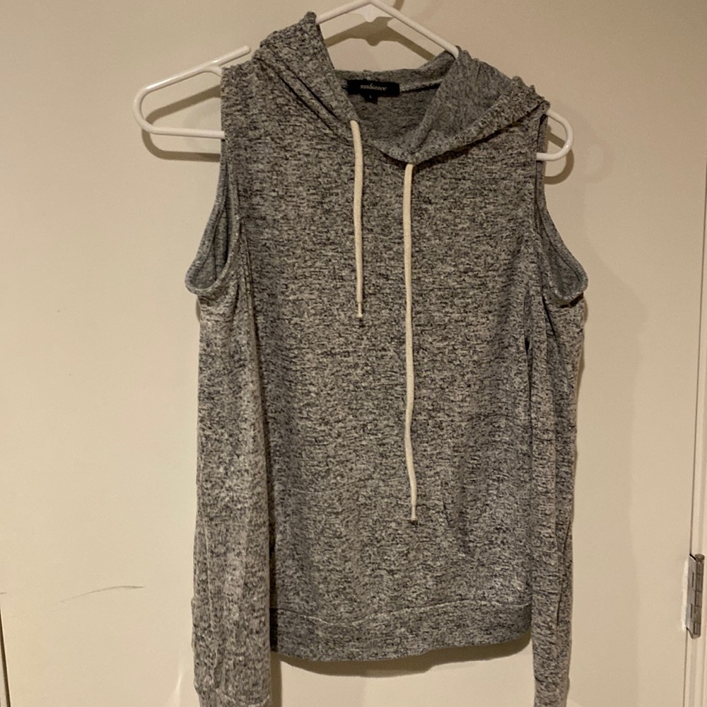 Long sleeve hooded sweater